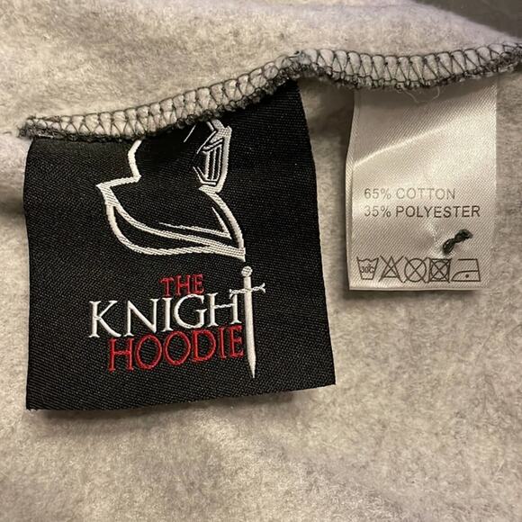 The Knight Hoodie M in Shining Armor sweater hoodie helmet gray - Picture 4 of 9